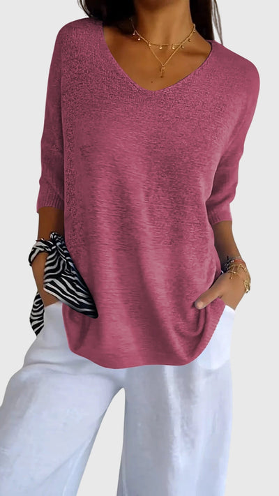Cassandra | Elegant V|Neck Top