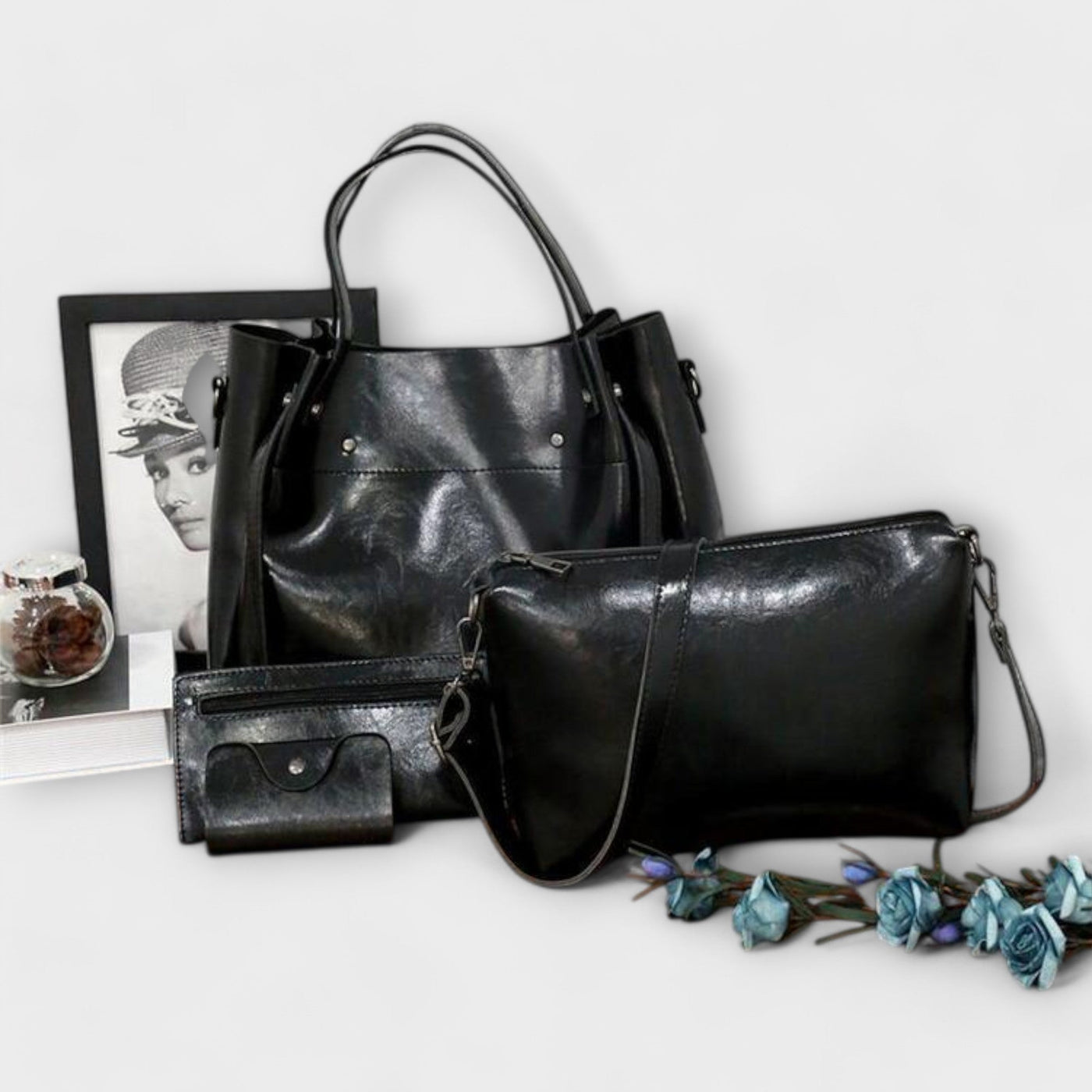 Olivia | 4|Piece Vintage Bag Set
