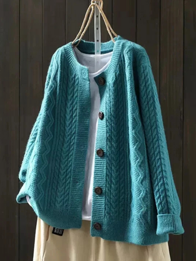 Linda | Cable Knit Cardigan