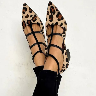 Maria | Pointed Toe Leopard Print Heels