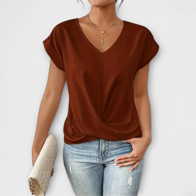 Carlinda | Elegant V|neck Top