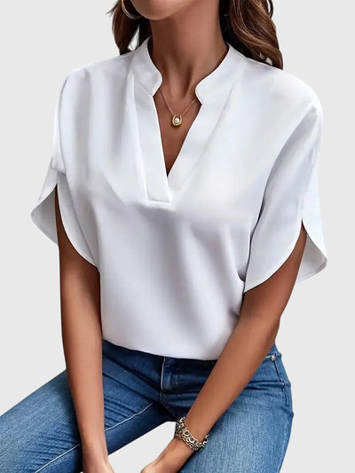 Beatrix | Soft and Elegant V|Neck Shirt