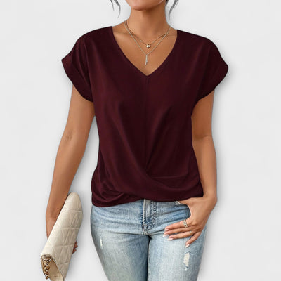 Carlinda | Elegant V|neck Top