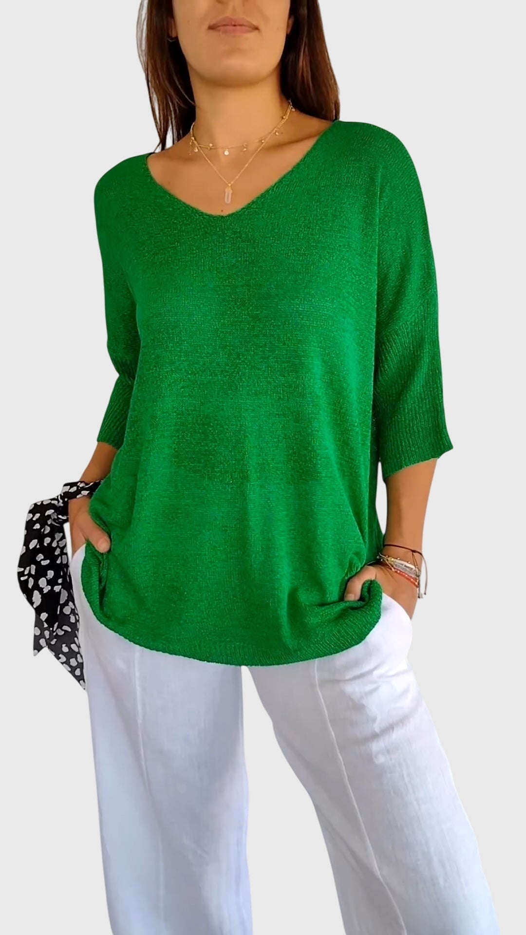 Cassandra | Elegant V|Neck Top