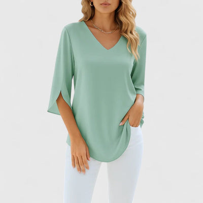 Violetta | Sophisticated V|Neck Blouse
