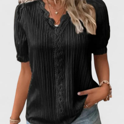 Avienne | Elegant V|Neck Blouse