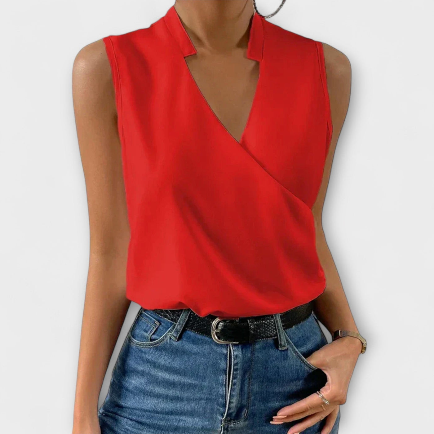 Loretta | Sophisticated V|neck Top