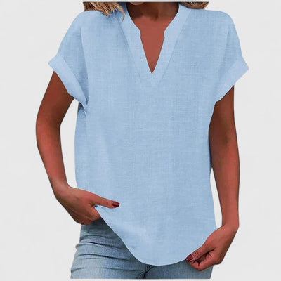 Xavinah | Comfortable V|Neck Blouse