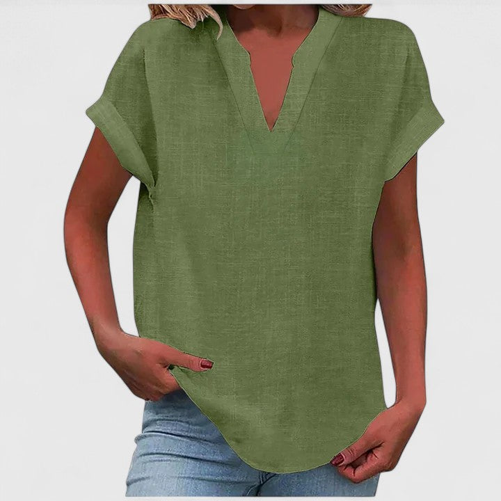 Xavinah | Comfortable V|Neck Blouse