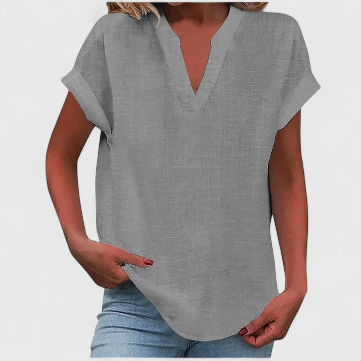 Xavinah | Comfortable V|Neck Blouse