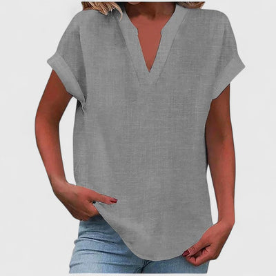 Xavinah | Comfortable V|Neck Blouse