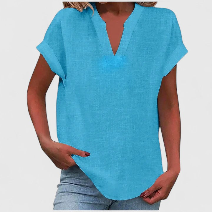 Xavinah | Comfortable V|Neck Blouse
