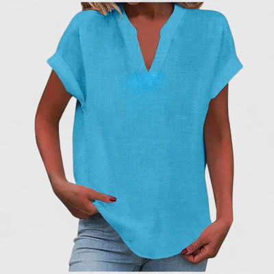 Xavinah | Comfortable V|Neck Blouse
