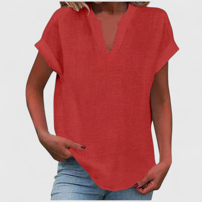 Xavinah | Comfortable V|Neck Blouse