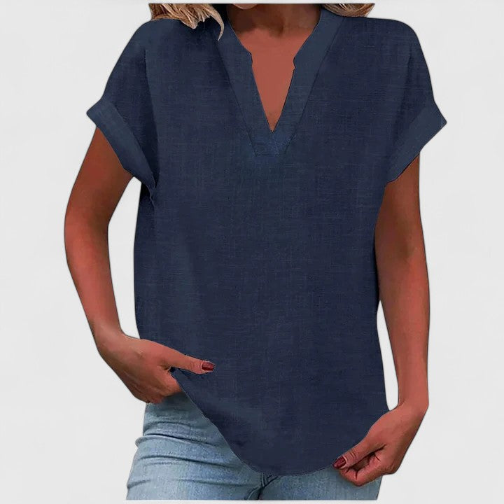 Xavinah | Comfortable V|Neck Blouse