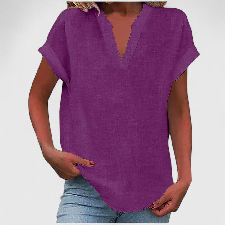 Xavinah | Comfortable V|Neck Blouse