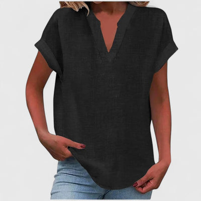 Xavinah | Comfortable V|Neck Blouse
