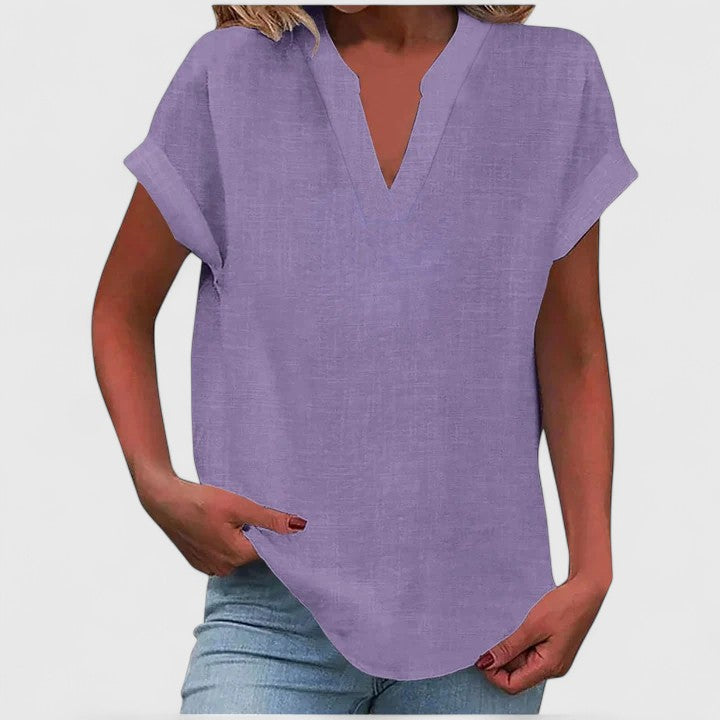 Xavinah | Comfortable V|Neck Blouse