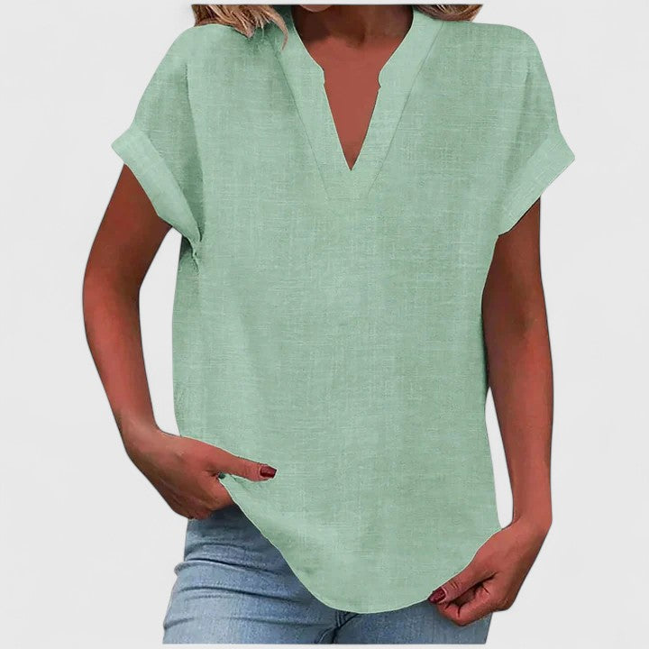 Xavinah | Comfortable V|Neck Blouse