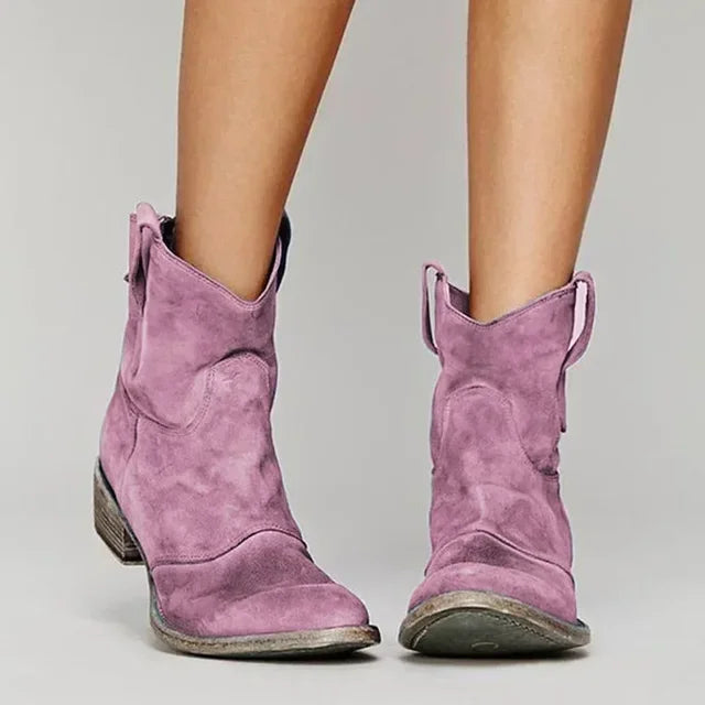Sofia | Vintage Cowboy Ankle Boots