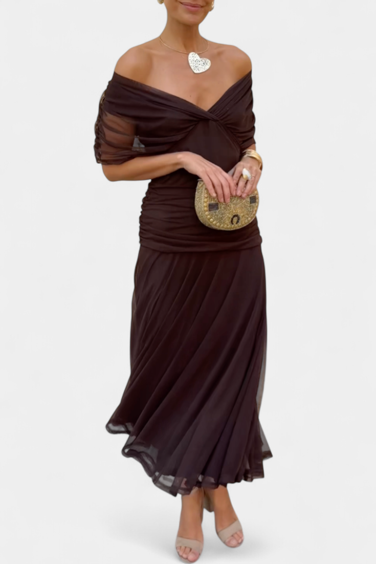 Isabelle | Elegant Dress With V-Neckline