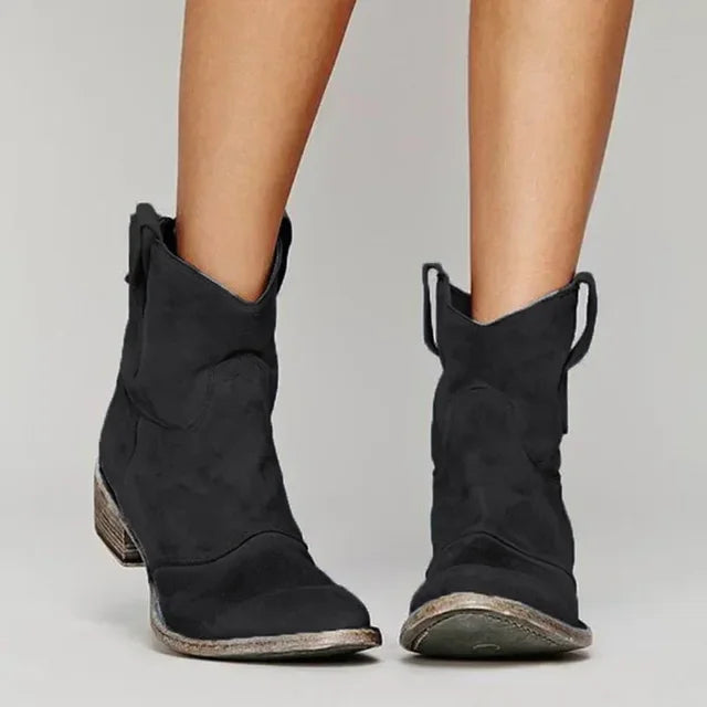 Sofia | Vintage Cowboy Ankle Boots