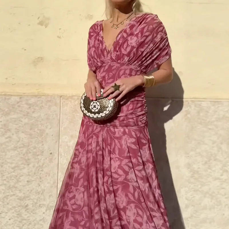 Isabelle | Elegant Dress With V-Neckline