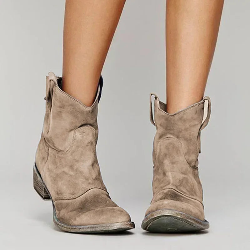 Sofia | Vintage Cowboy Ankle Boots