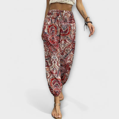 Scarlett | Pants with Ethnic Graphic