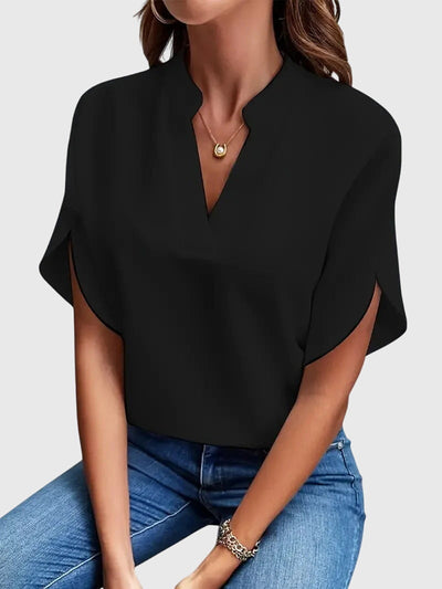 Beatrix | Soft and Elegant V|Neck Shirt