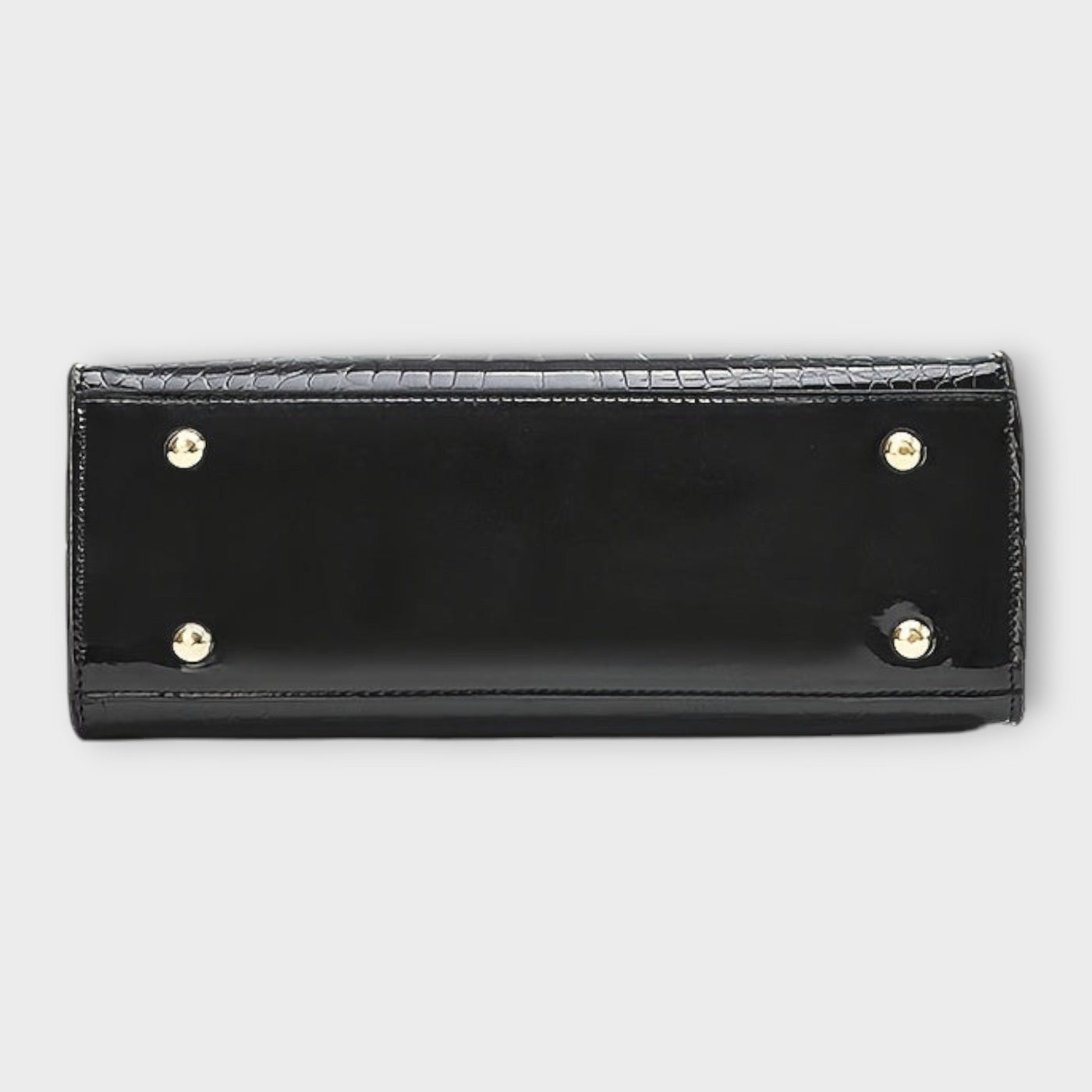 Olivia | Glossy Crocodile Pattern Handbag