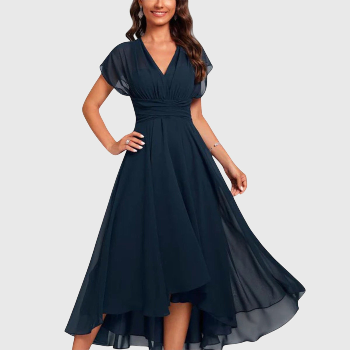 Christina | V|Neck A|Line Dress