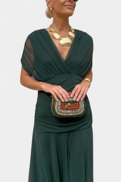 Isabelle | Elegant Dress With V-Neckline