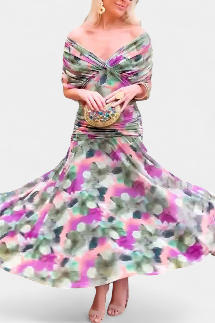 Isabelle | Elegant Dress With V-Neckline